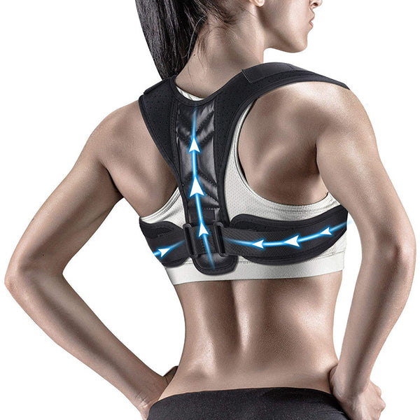 Posture Corrector-Back Brace Fully Adjustable Straightener for Mid, Upper Spine Support- Neck, Shoulder, Clavicle and Back Pain Relief-Breathable